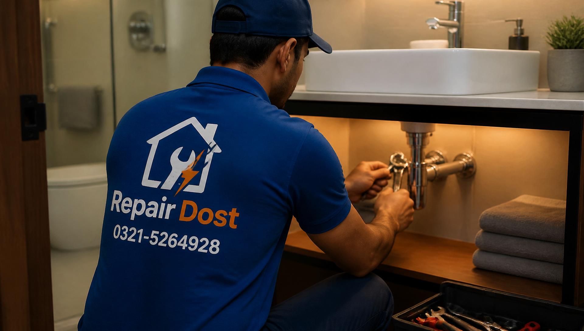 Repair Dost uniformed technician at work