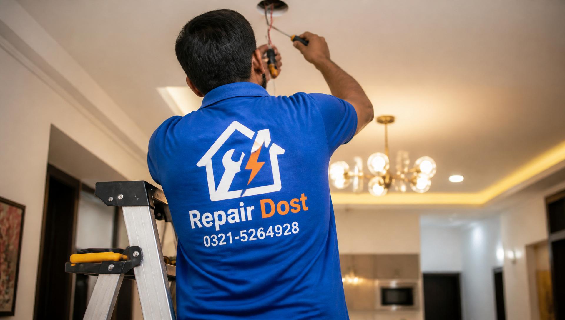 Repair Dost uniformed technician at work