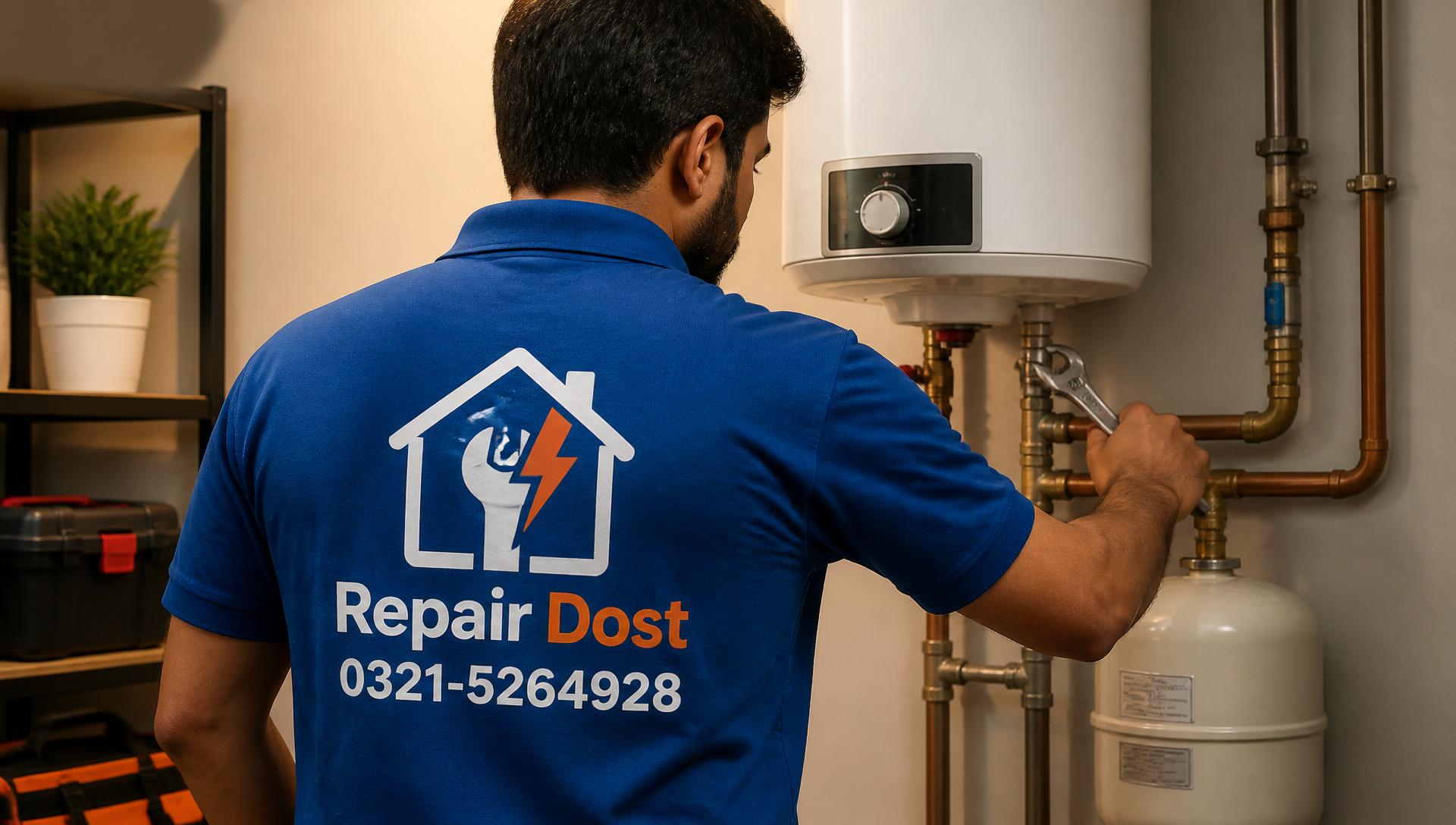 Repair Dost uniformed technician at work